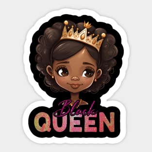 Black Queen, Black Queen, Black Woman, Black History Sticker